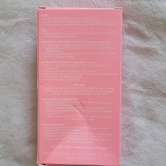 Static Nails Nails of LA Press-On and Stick On Extensions Set Bundle of 4 NIB - Picture 5 of 8